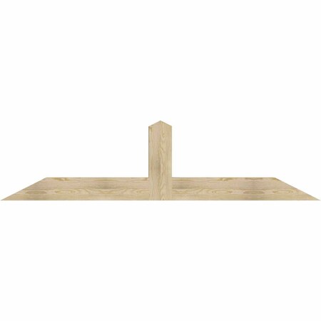 Ekena Millwork Portland Rough Sawn Timber Gable Bracket, Douglas Fir, 84"W x 21"H x 4"D x 6"F, 6/12 Pitch GBW084X21X0406POR00RDF